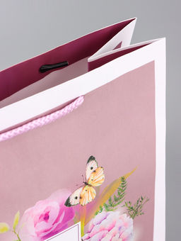 Цена за 2 шт. Пакет подарочный ламинированный вертикальный Самый лучший подарок, 26?12?32 см