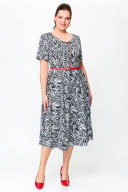 Блуза Swallow 803.2 черный+серебряный узор фото 1146