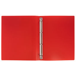 Лео Учись Папка-портфолио на 4 кольцах A4 700 мкм 25 мм песок 1 шт. красный LNKP-033