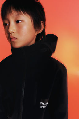 WATER-REPELLENT HOODED LINED TECHNICAL JACKET - Zara фото 14