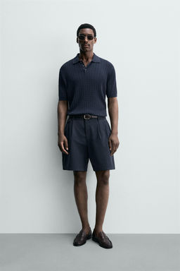 POLO PUNTO REGULAR FIT ESTRUCTURA / Marino