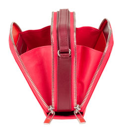 Итальянская женская сумка кросс-боди DuDu Bags серии Ines | малиновый пэчворк - Dudubags фото 5