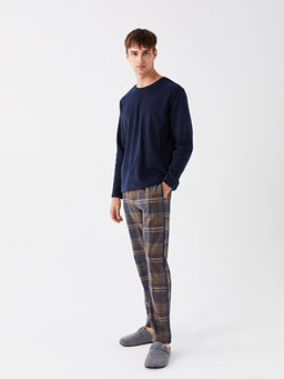 Standart Kal?p Ekose Erkek Pijama Alt