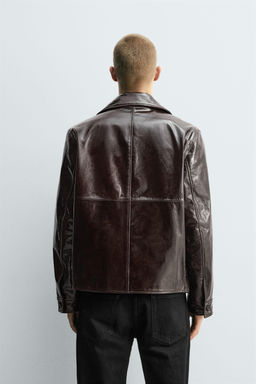SHINY LEATHER JACKET