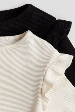 Pack de 2 camisetas de algodon acanalado - H&m фото 2