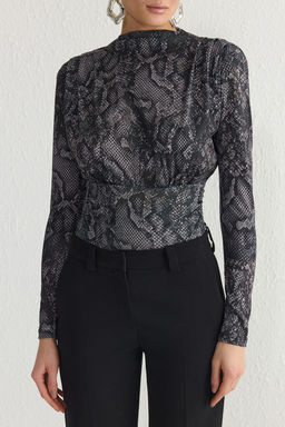 Cok Renkli Drapeli C?tc?tl? Orme Body TPRAW23BD00048