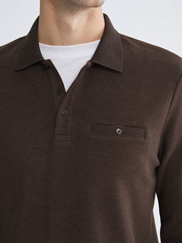 Polo Yaka Erkek Sweatshirt