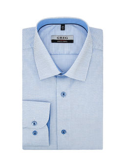 Сорочка мужская длинный рукав GREG 124/237/5806/ZN/1p STRETCH  фото 3