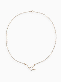 Цена за 2 шт. Кулон на цепочке "Молекула" 01, цвет золото