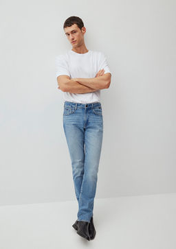 Dylan Classic Denim Puslu Indigo Mavisi Jean Pantolon  фото 2