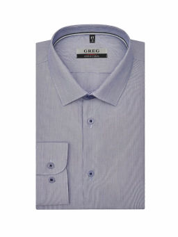 Сорочка мужская длинный рукав GREG 213/237/0205/ZN/1p STRETCH