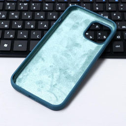 Чехол Krutoff для iPhone 12 Pro Max, матовый, синий