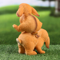 Фигурка полистоун Зайки прыгуны, 9?13?19 см