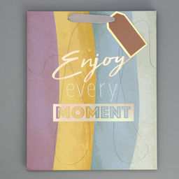 Пакет подарочный ламинированный, упаковка, тиснение, «Лови момент», 25×30.5×12.5 см