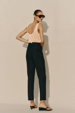 Брюки Zara Tiro Alto черные