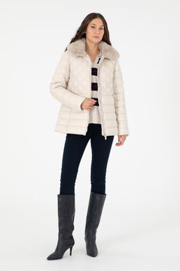 Женское кремовое пальто Неожиданная скидка в корзине - U.s. polo assn фото 4