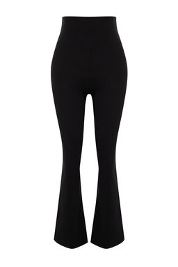 TRENDYOLMILLA Siyah F?rcal? Soft Kumas Ispanyol Paca Yoga Orme Spor Tayt THMSS24TY00019  фото 7