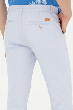 Мужские голубые брюки из плотной ткани - U.s. polo assn фото 7