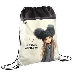 Мешок-рюкзак для обуви Феникс+, арт.72168/ 24 ДЕВЧОНКА В ШАПКЕ (36x48 см, полиэстер, сублимационная