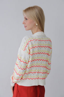 10237 Джемпер белый с декором - Martichelli фото 4