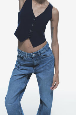 PLAIN KNIT SHORT VEST - Zara фото 4