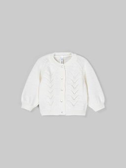 Кардиган Снежинка из смесовой шерсти 0+ - Bungly фото 2