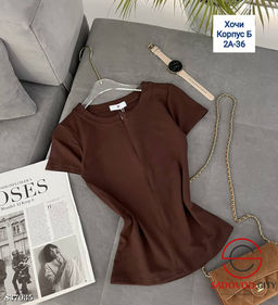 Футболка женская однотонная