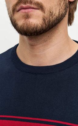 Джемпер F421-1548 d.blue - Fine joyce фото 4