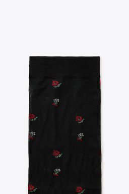 FLOWER PRINTED MID-CALF SOCKS - Zara фото 3