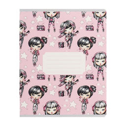 Набор тетрадей 12 листов в линейку Calligrata «На Стиле», обложка мелованный картон, ВД-лак, блок №2, белизна 75% (серые листы), 10 шт.