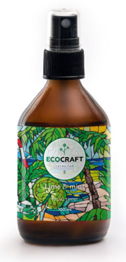 Тоник для жирной и проблемной кожи лица "Lime and mint" Лайм и мята