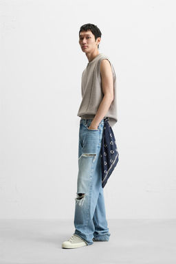 DISTRESSED KNIT WAISTCOAT - Zara фото 4