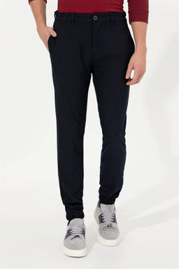 Мужские темно-синие брюки из плотной ткани - U.s. polo assn фото 2