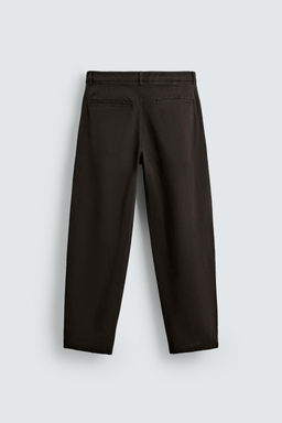 RELAXED FIT PLEATED TROUSERS - Zara фото 16