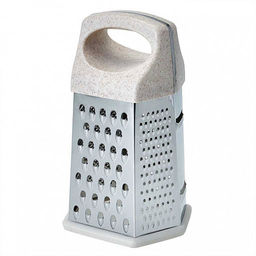 BE-089 Терка 6 граней 20см с пластиковой ручкой (нерж.сталь) (72)