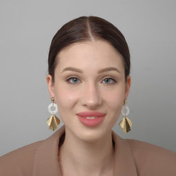 Серьги с перламутром Сиа листочек, цвет белый в золоте - Queen fair фото 3