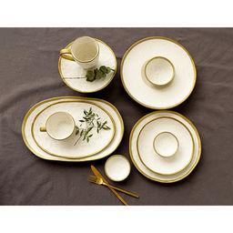 Тарелка пирожковая Magistro Poursephona, d=18.5 см, фарфор, бежевая  фото 8