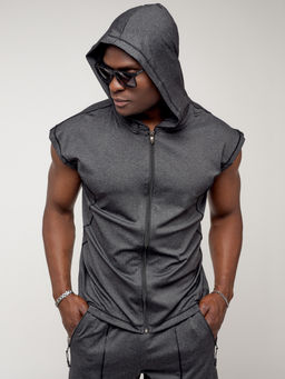 Спортивный костюм летний мужской темно-серого цвета 2262TC - FUYOUKAI фото 14