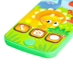 Музыкальный детский телефон «Динозаврик», звук, цвет зелёный