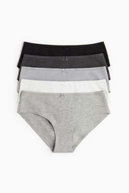 Pack de 5 bragas hipster de algod?n