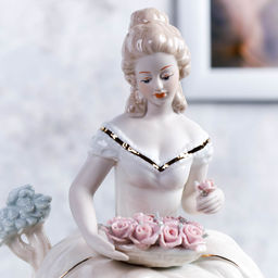 Статуэтка Дама с цветами 23 см / HP3156 /уп 18/ - Галеонтрейд фото 15