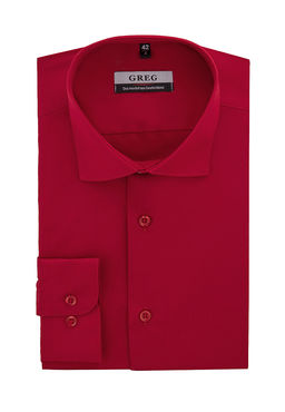 Сорочка мужская длинный рукав GREG 630/139/RED/Z_V