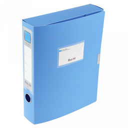 Папка-органайзер (короб) "Архивная" А4 23,4х31х5,5см, пластик, на липучке, цвет голубой (Китай)
