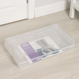 Короб для хранения обуви «Реноме», 61×34×13 см, прозрачный