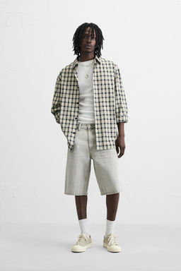 BAGGY FIT DENIM BERMUDA SHORTS - Zara фото 20