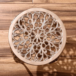 Столик кофейный, 36×36×32 см, алюминий