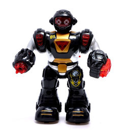 Робот «Супербот», интерактивный: световые и звуковые эффекты, работает от батареек, цвет золотой