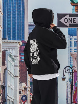 =Худи унисекс ANIME STYLE с начесом свободного силуэта - NEVERLATE фото 2