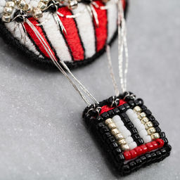 Klart набор для вышивания 10-517 Брошь. Винтажный воздушный шар 3.5 х 5.5 см