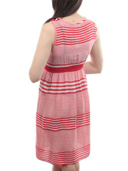 NK3391 RED/WHITE Платье летнее (65% хлопок, 35% вискоза)